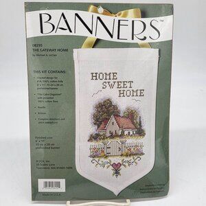 Cross Stitch Kit The Gateway Home By Michael A. LeClair With Aida & Floss